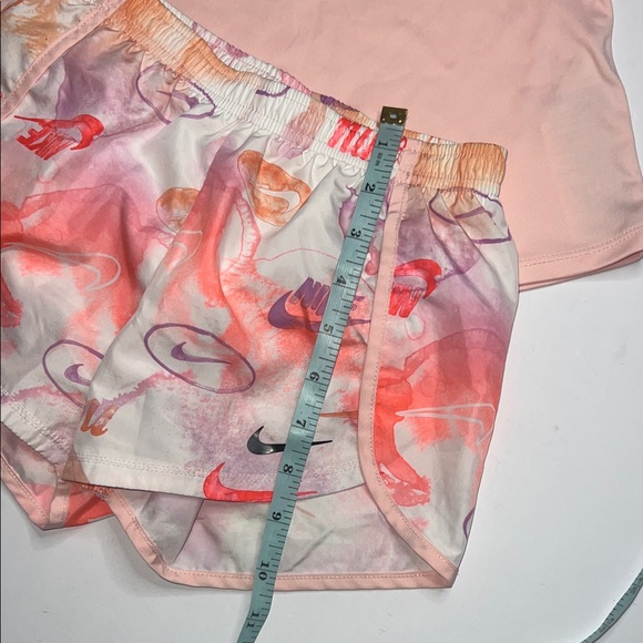 Kids Nike Pink and Orange Dri-FIT Shorts - Picture 11 of 11